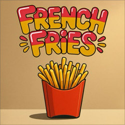 Original cover art for French Fries by RRAI
