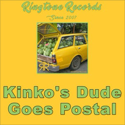 Original cover art for Kinko's Dude Goes Postal by RR Collective