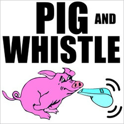 Original cover art for Pig and Whistle by My Funny Telephone Phone